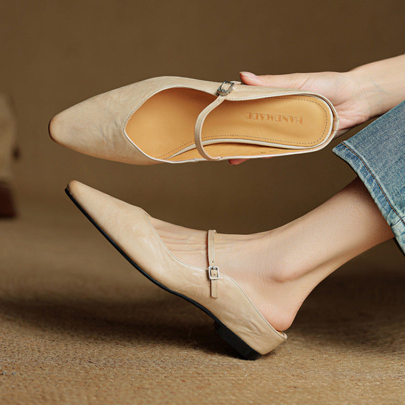 Wilhelmina | Genuine Leather Mules