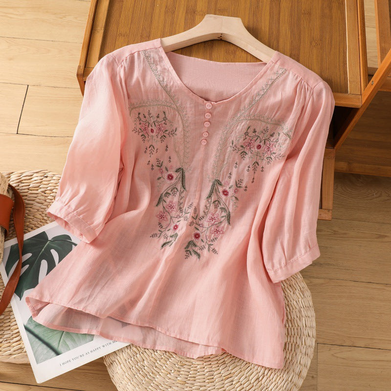 Janel | Floral Relaxed Blouse