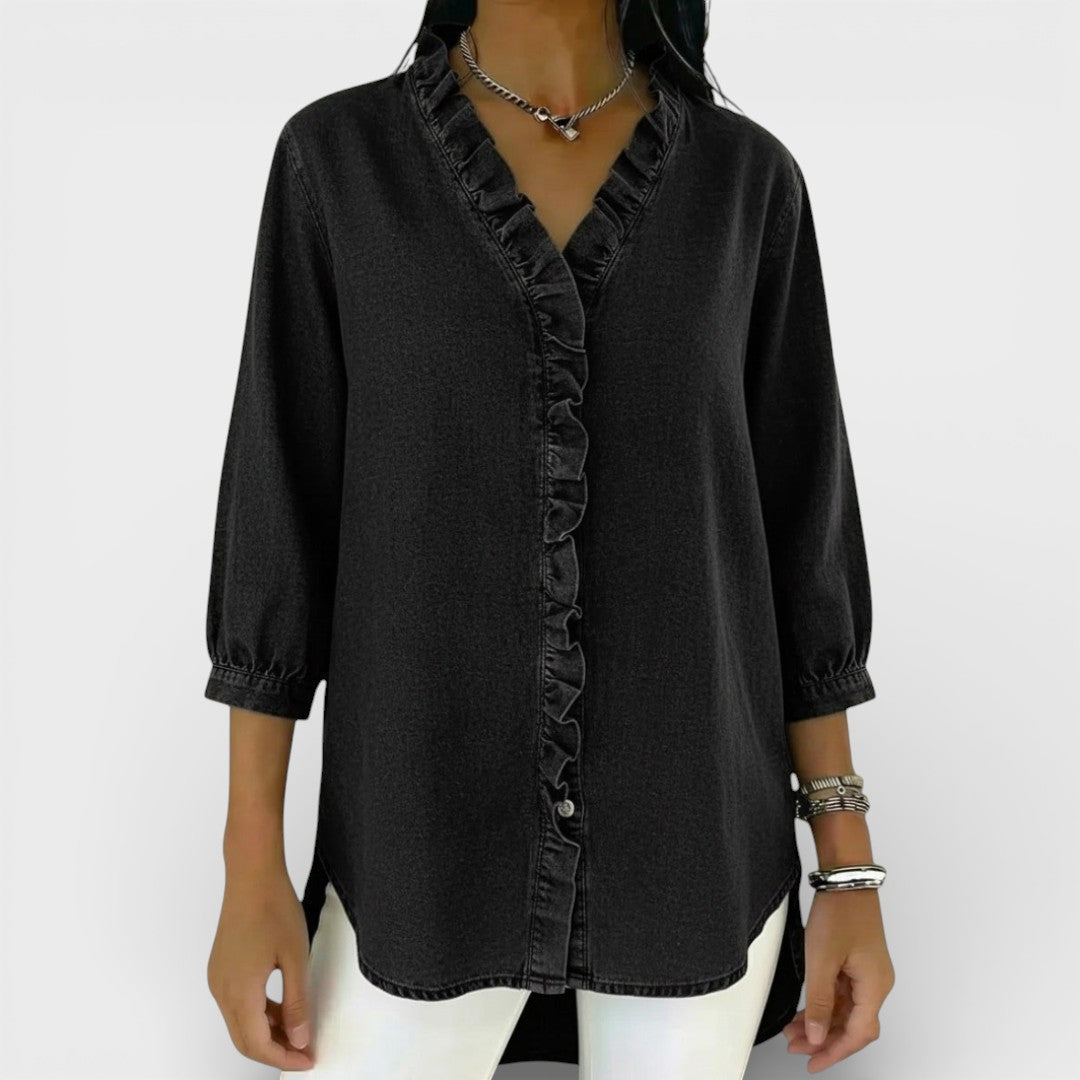 Candace | Elegant Ruffled Blouse