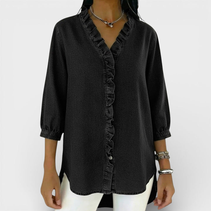 Candace | Elegant Ruffled Blouse