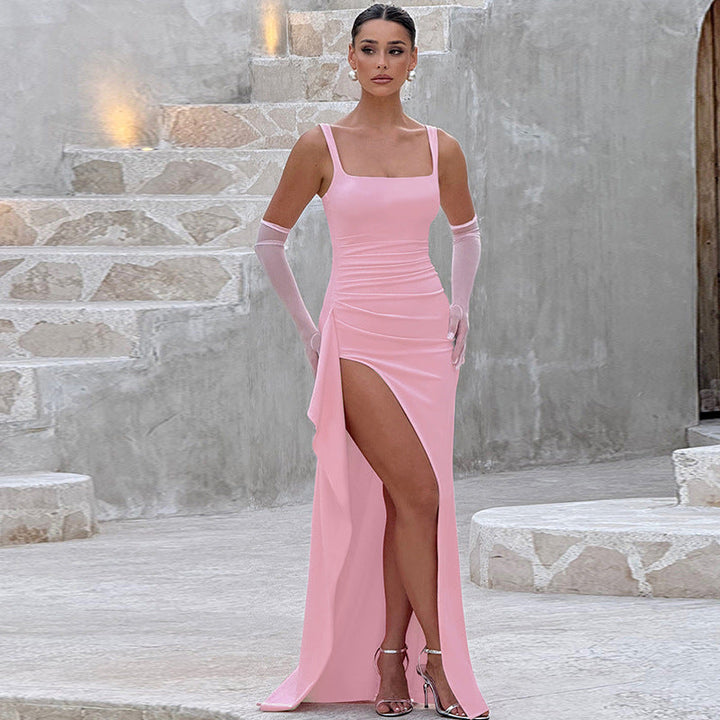 Rosalie | Open-Back Slip Maxi Dress