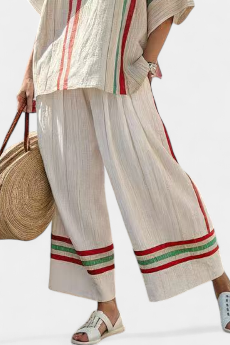 Payton | Comfortable Boho Print Blouse & Loose-Fit Pants
