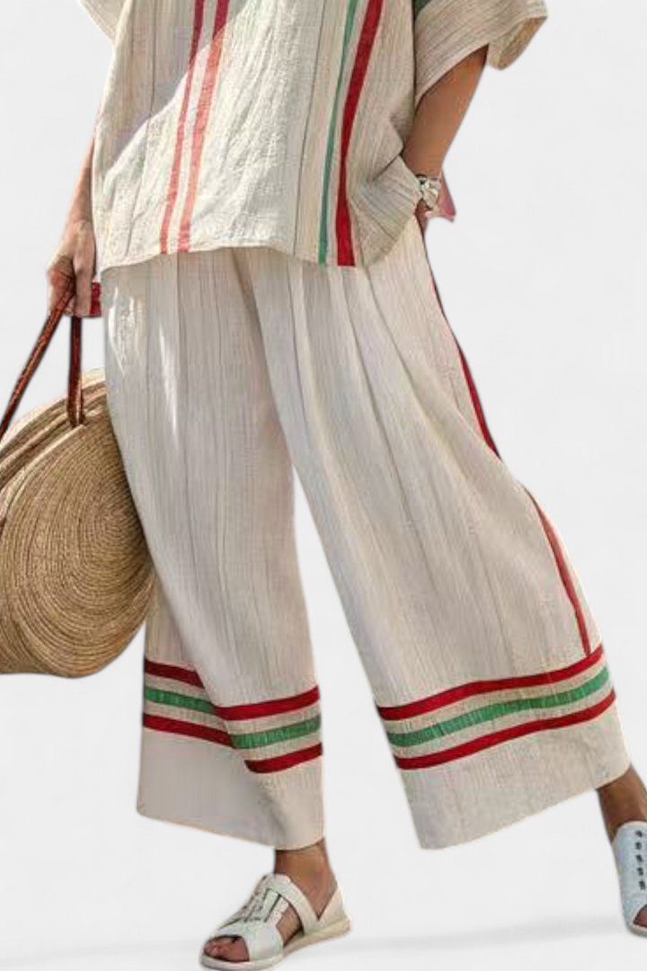 Payton | Comfortable Boho Print Blouse & Loose-Fit Pants