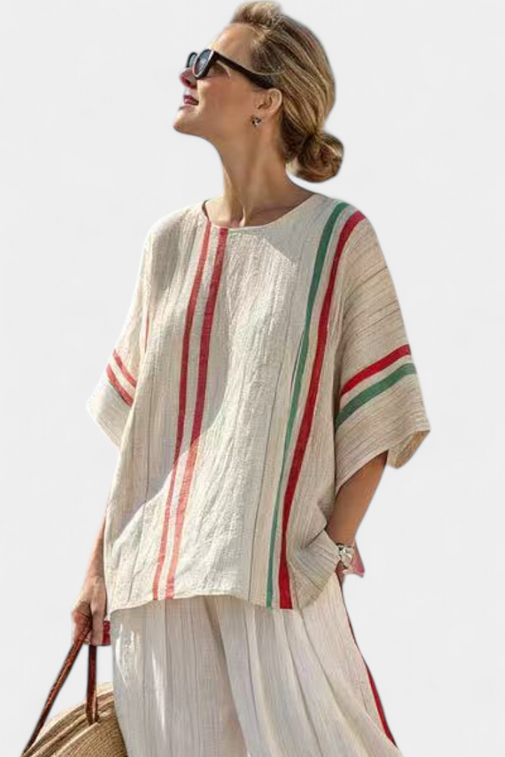 Payton | Comfortable Boho Print Blouse & Loose-Fit Pants