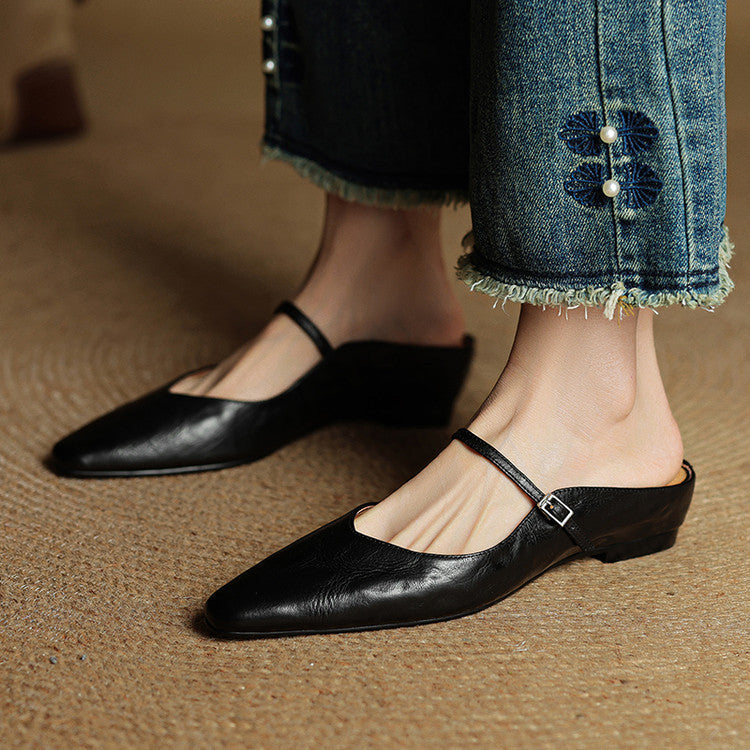 Wilhelmina | Genuine Leather Mules