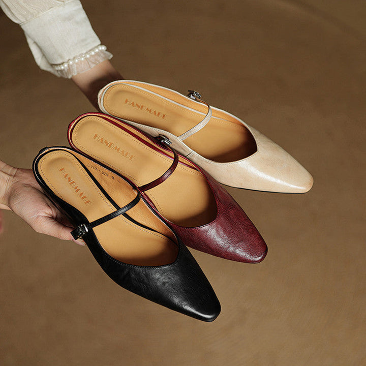 Wilhelmina | Genuine Leather Mules