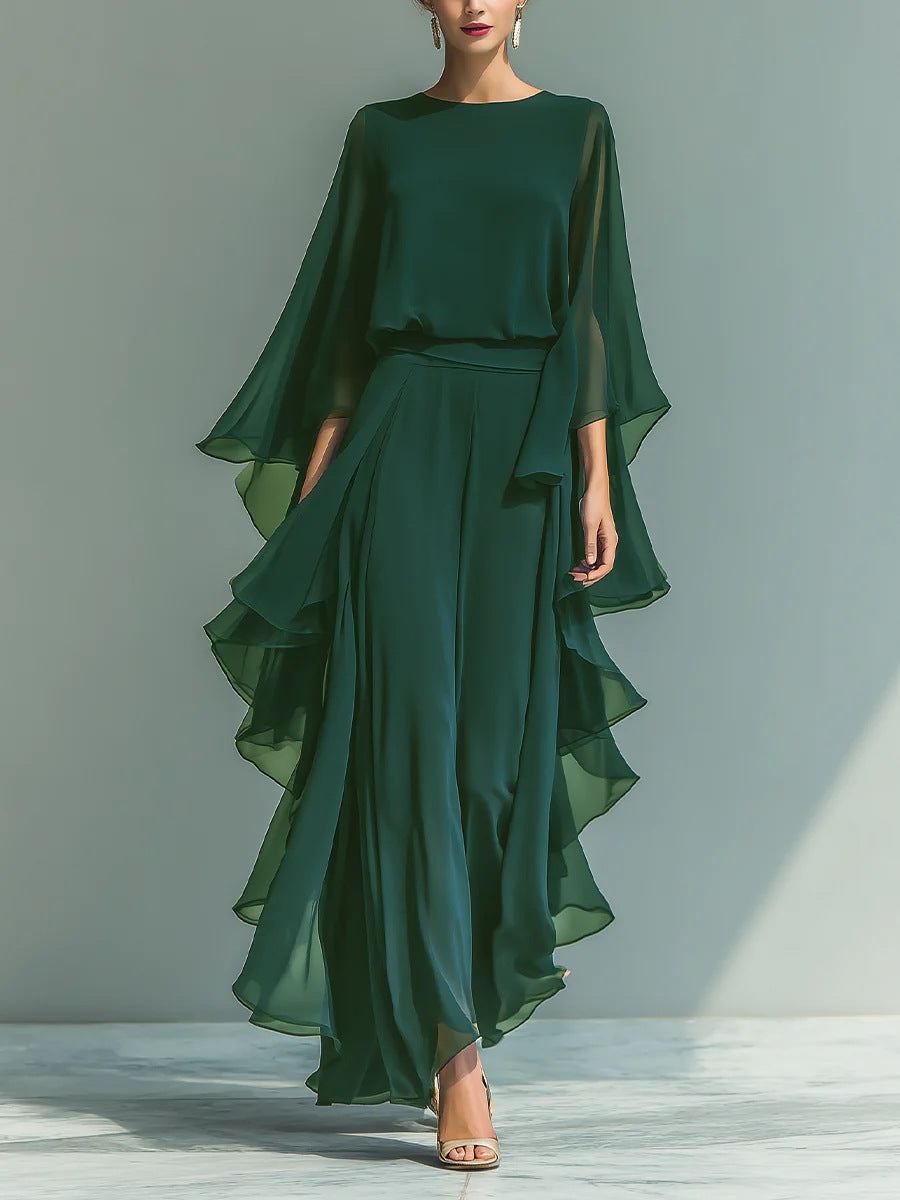 Emelia | Elegant Flowing Evening Jumpsuit