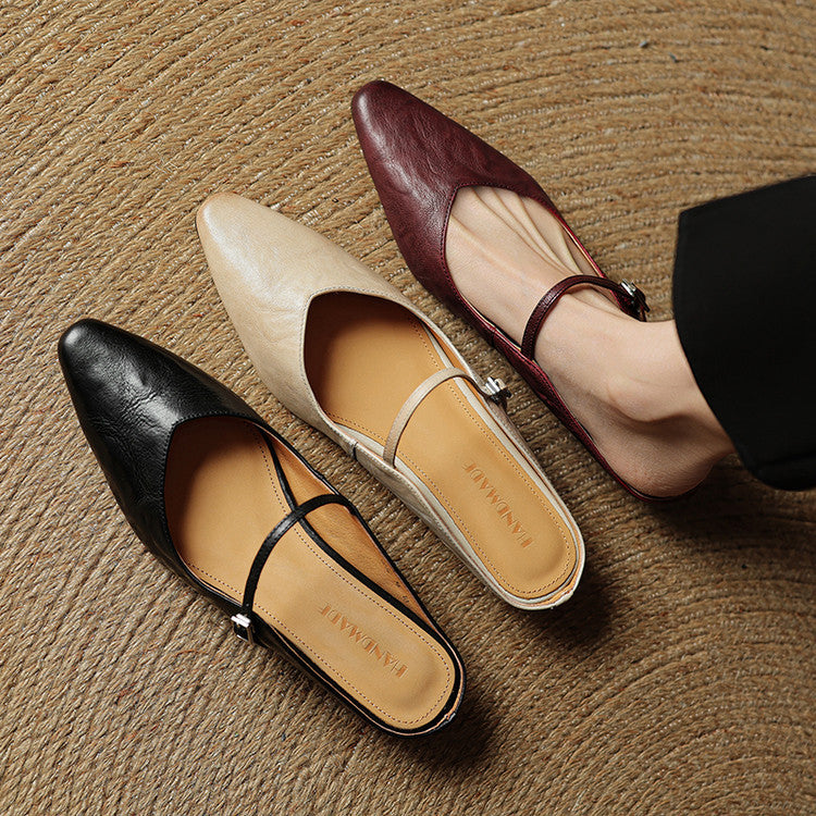 Wilhelmina | Genuine Leather Mules