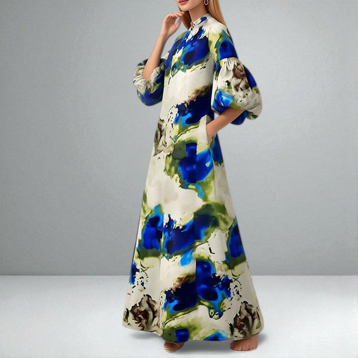 Sequoia | Elegant Watercolor Maxi Dress