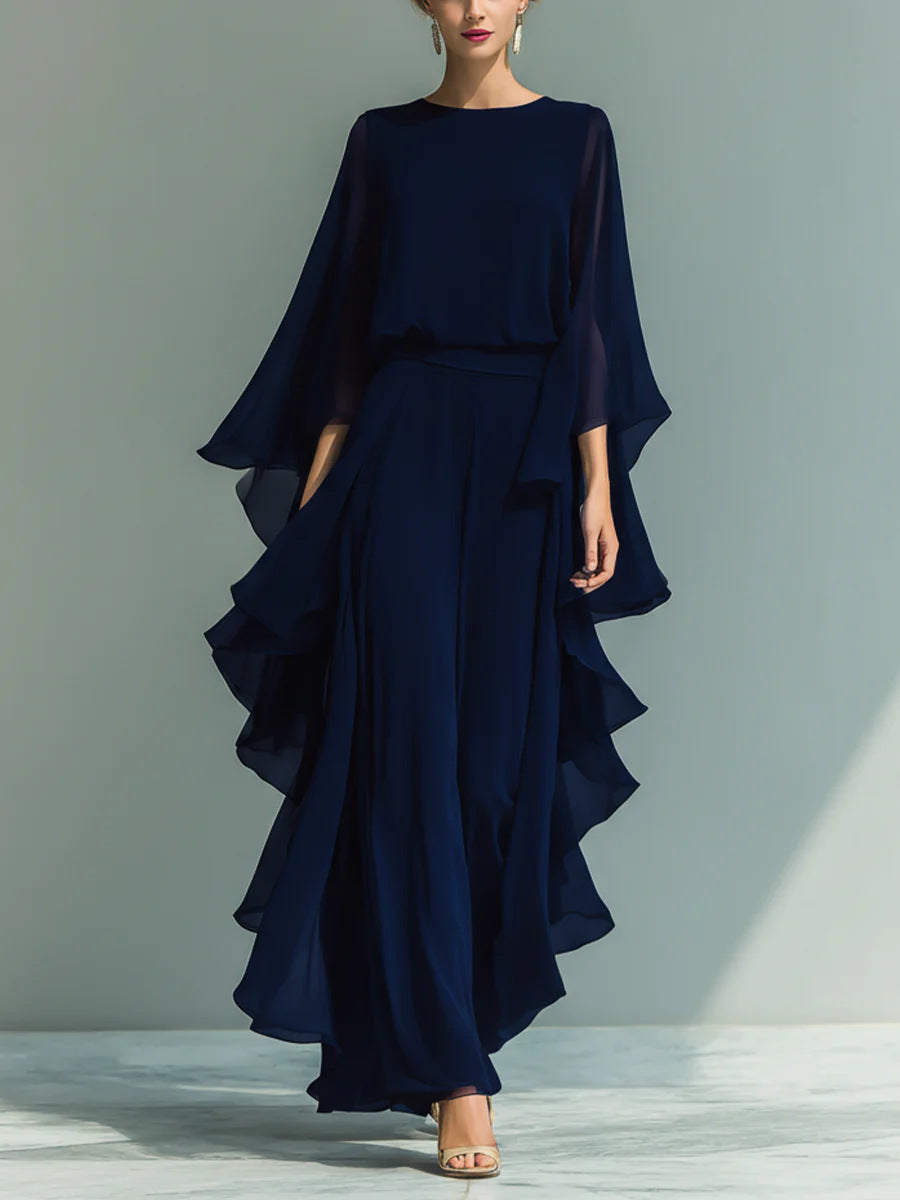 Emelia | Elegant Flowing Evening Jumpsuit