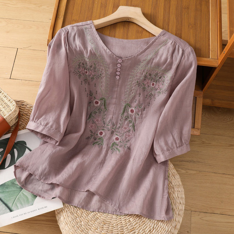 Janel | Floral Relaxed Blouse
