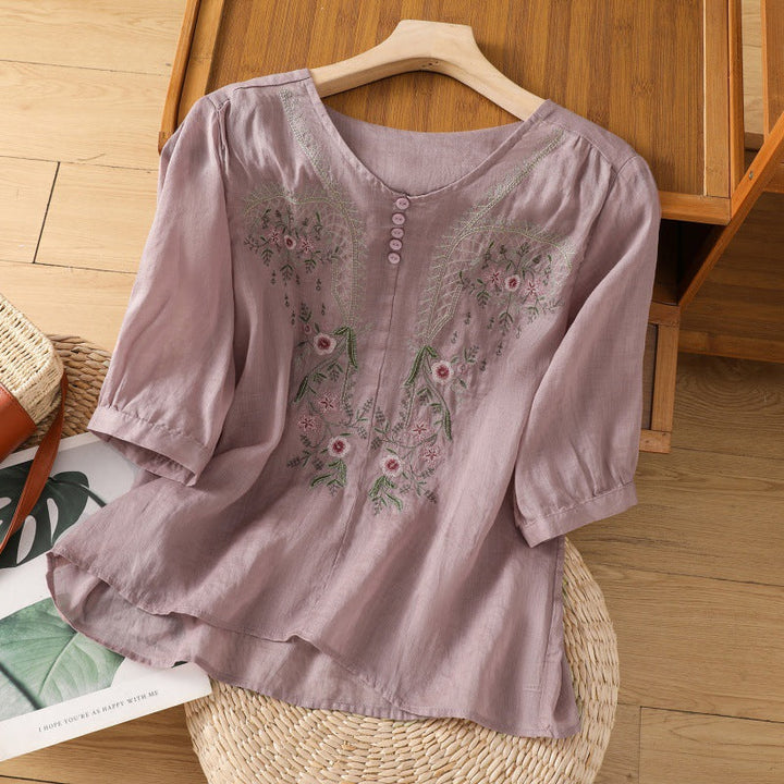 Janel | Floral Relaxed Blouse