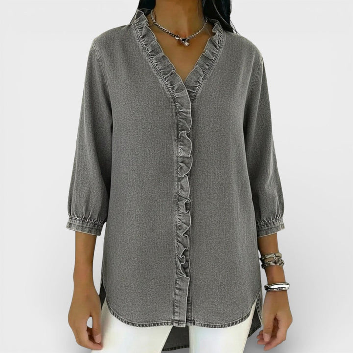 Candace | Elegant Ruffled Blouse