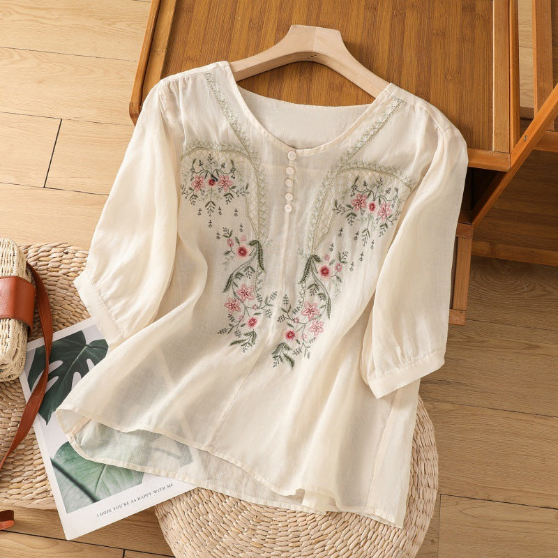 Janel | Floral Relaxed Blouse