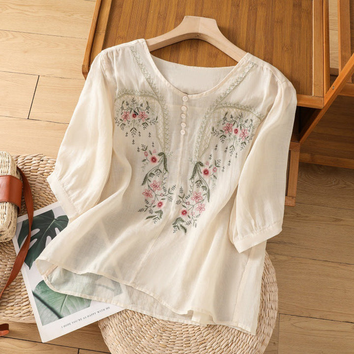 Janel | Floral Relaxed Blouse