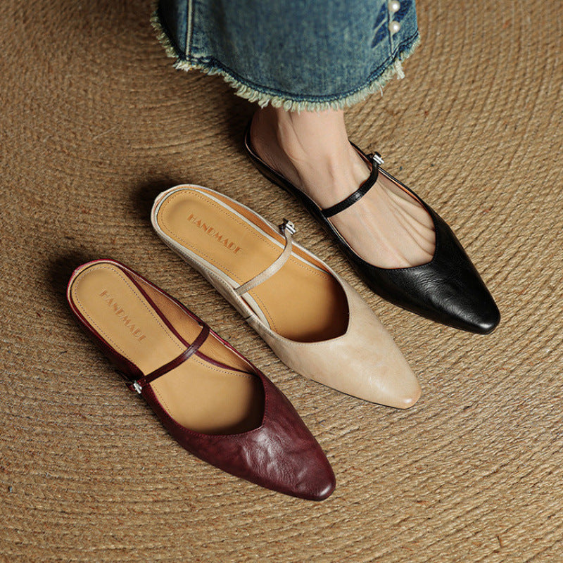 Wilhelmina | Genuine Leather Mules