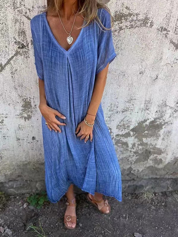 Sheba | Loose V-Neck Dress