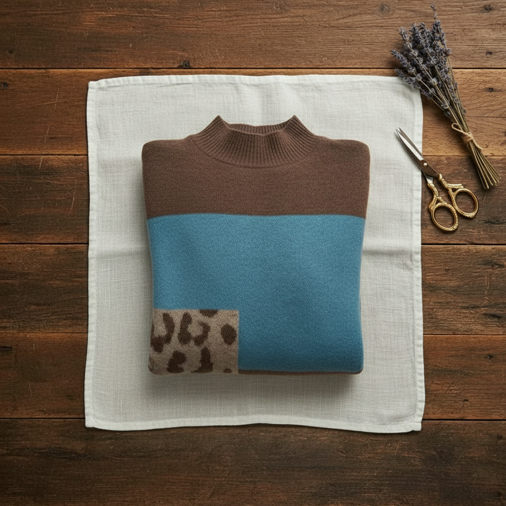 Lillian – Color-block Knit Sweater