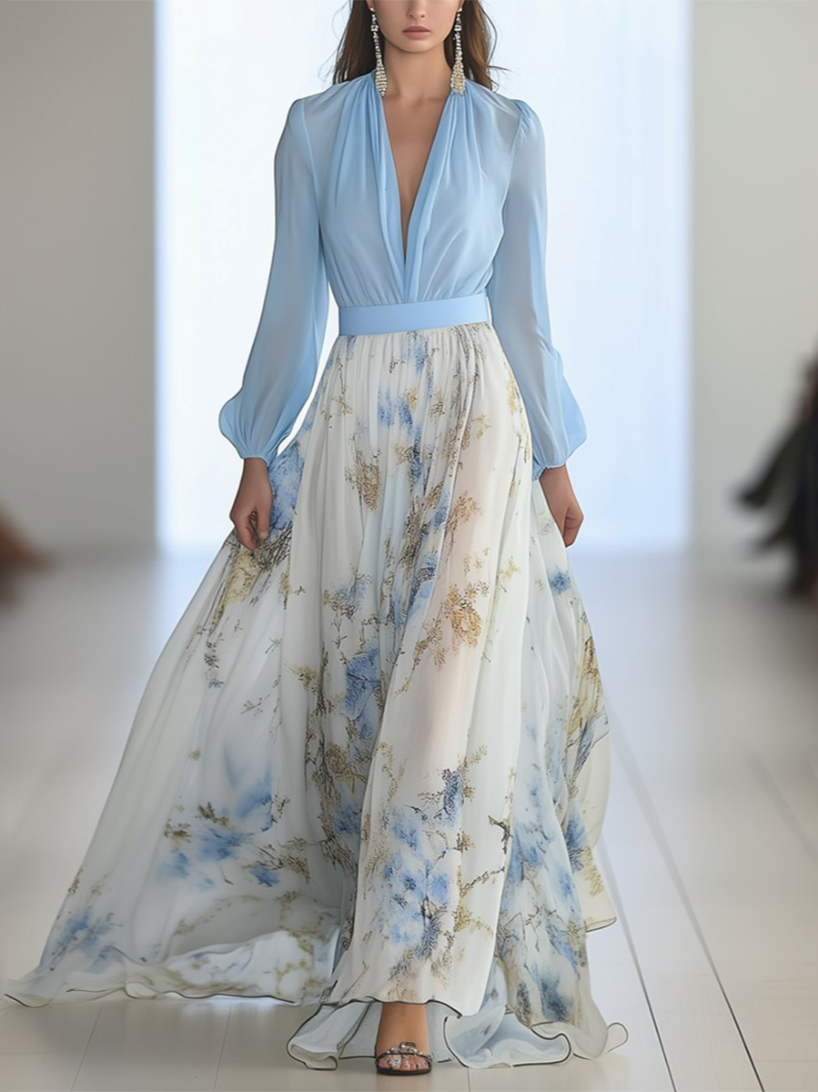 Camille | Dazzling Floral Maxi