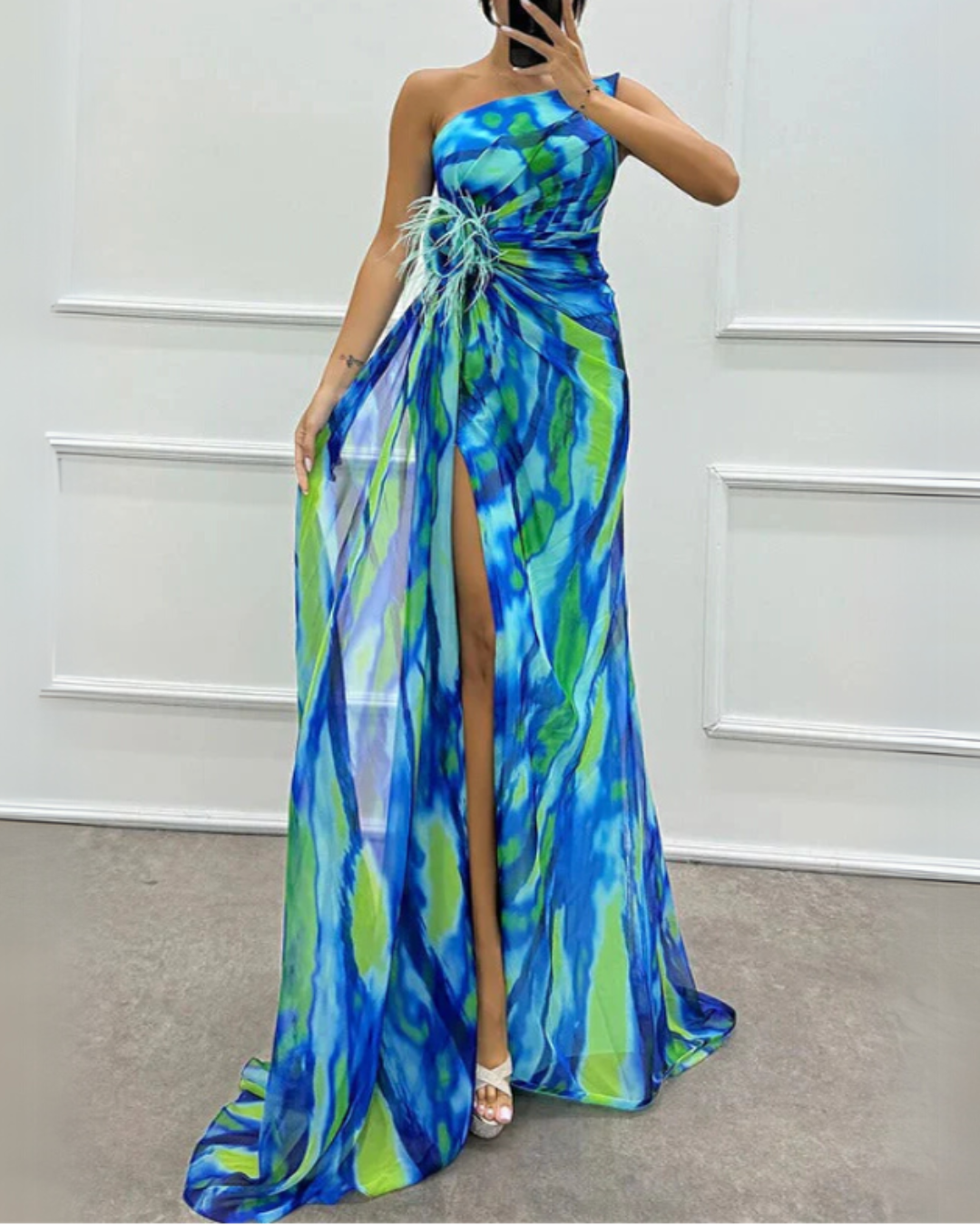 Cinder | Vibrant Draped Dress