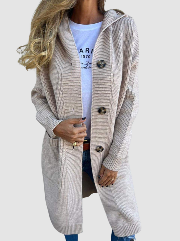 Carla – Cozy Hooded Knit Cardigan