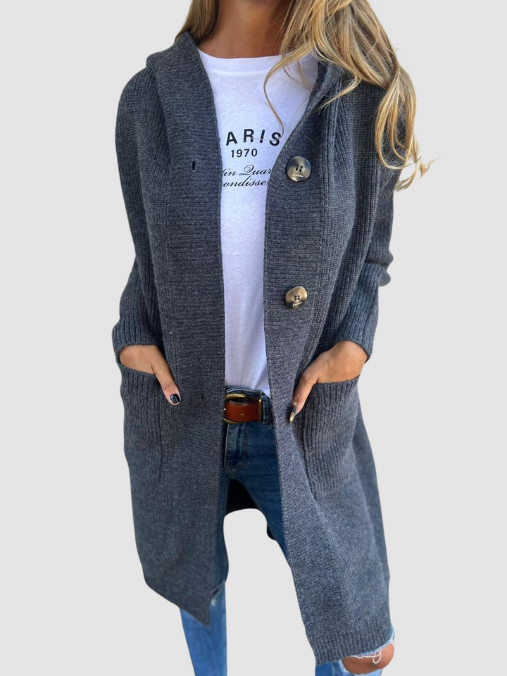 Carla – Cozy Hooded Knit Cardigan