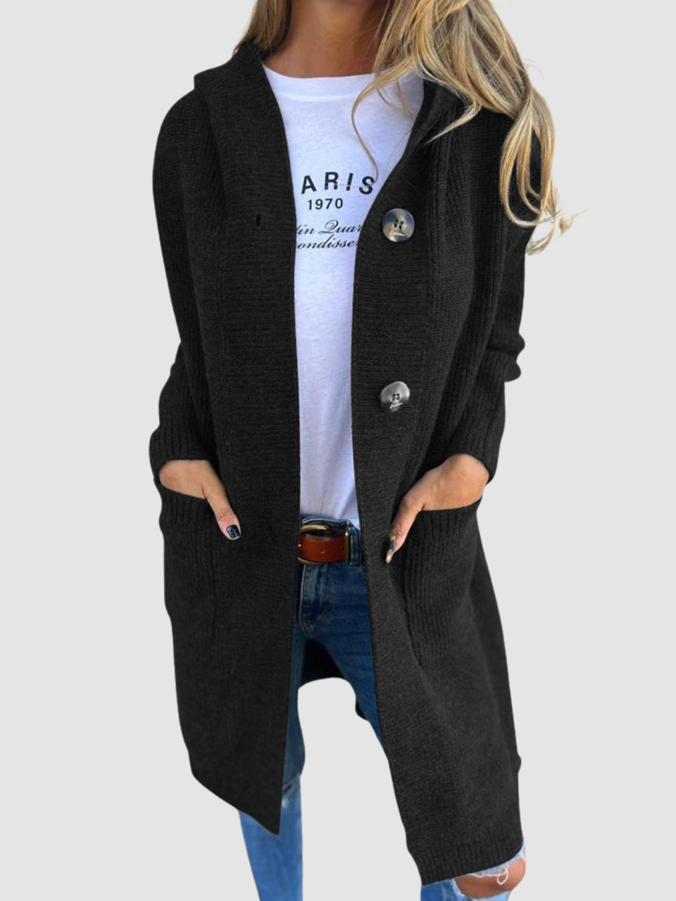 Carla – Cozy Hooded Knit Cardigan
