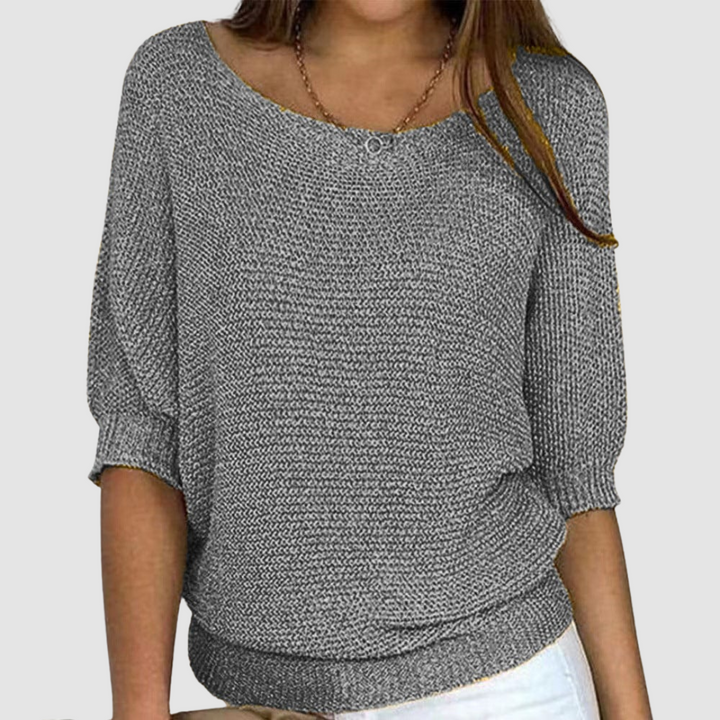 Mamie – Relaxed Knitted Batwing Top