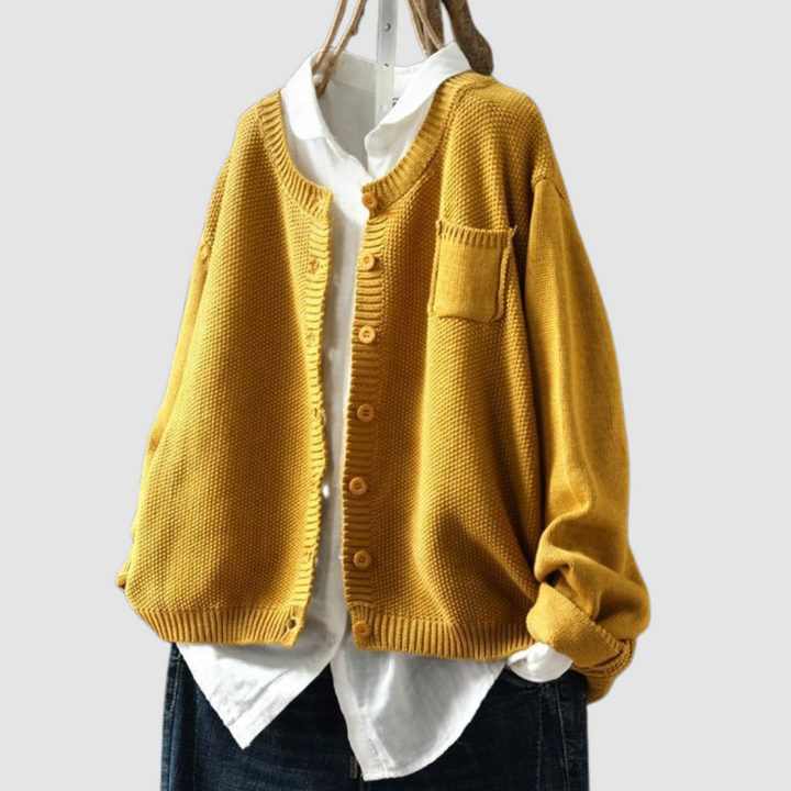 Francine – Cozy Knit Button-Up Cardigan