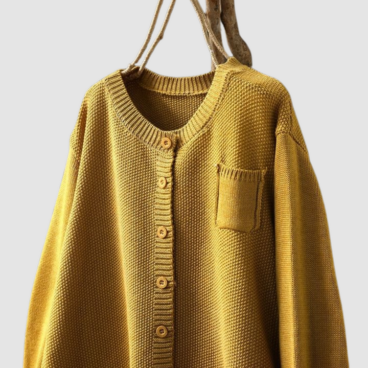 Francine – Cozy Knit Button-Up Cardigan