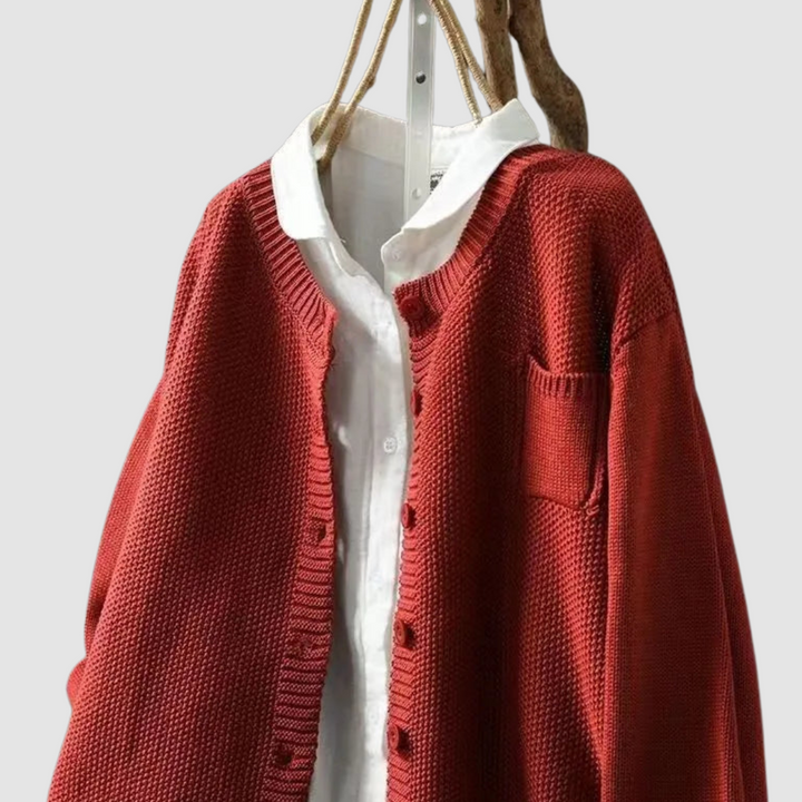 Francine – Cozy Knit Button-Up Cardigan