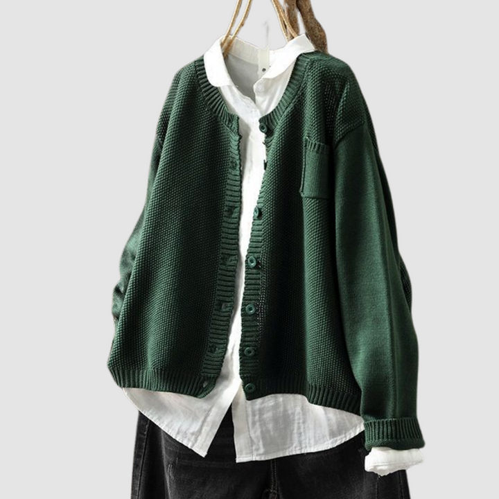 Francine – Cozy Knit Button-Up Cardigan