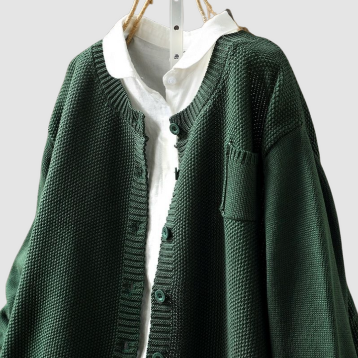 Francine – Cozy Knit Button-Up Cardigan