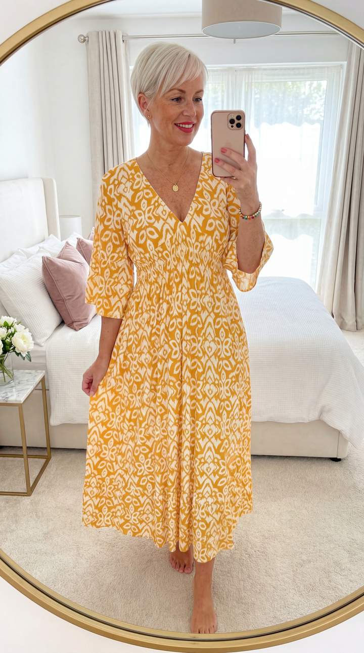 Pauline | Bohemian Midi Dress