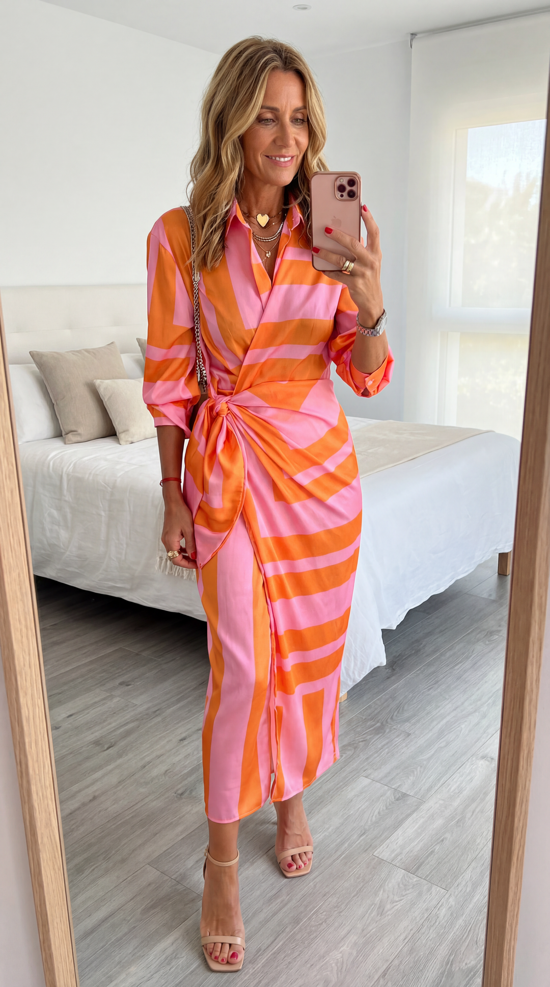 Alice | Striped Midi Dress