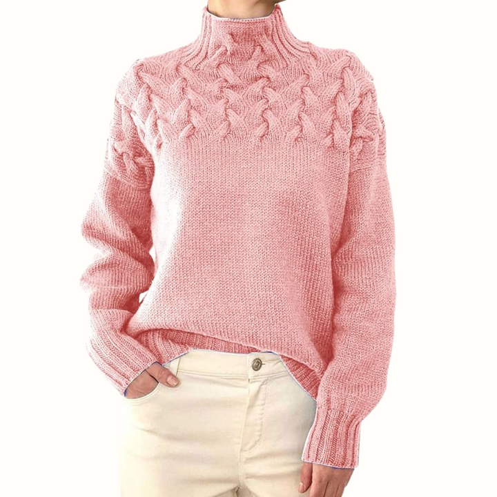 Myra – Cable Knit Turtleneck Sweater