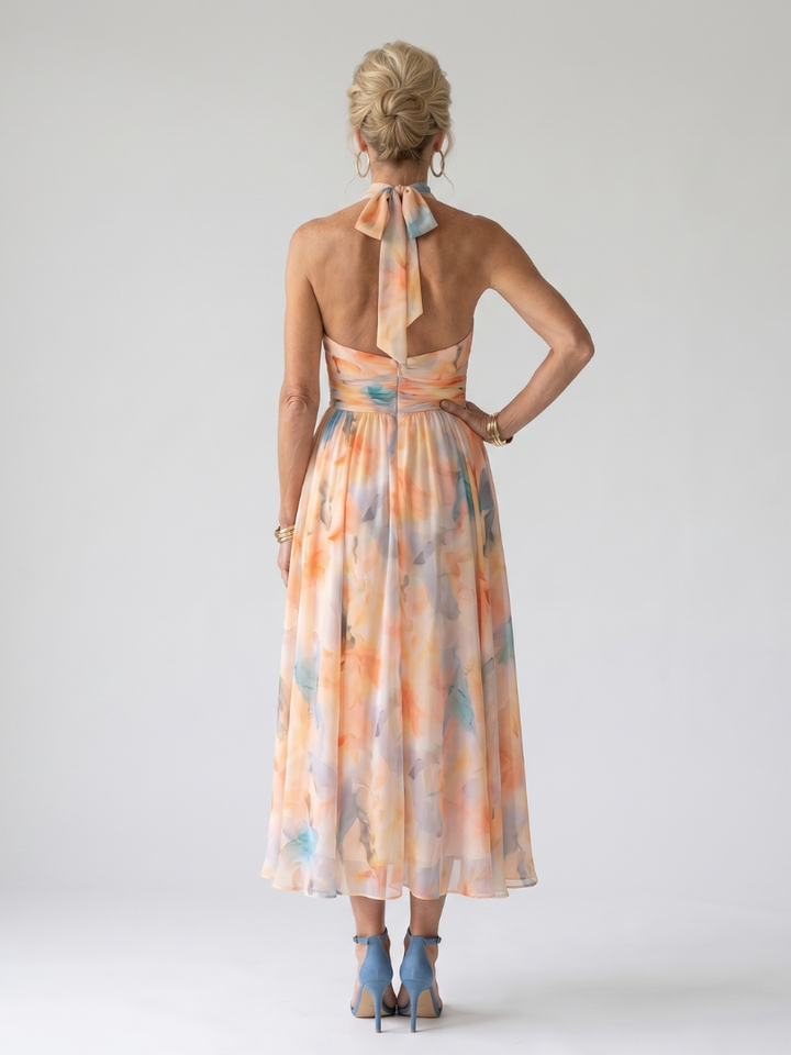Emily | Soft Halter Midi Dress