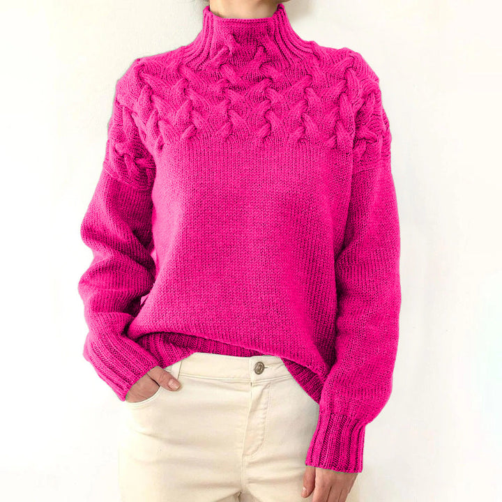 Myra – Cable Knit Turtleneck Sweater