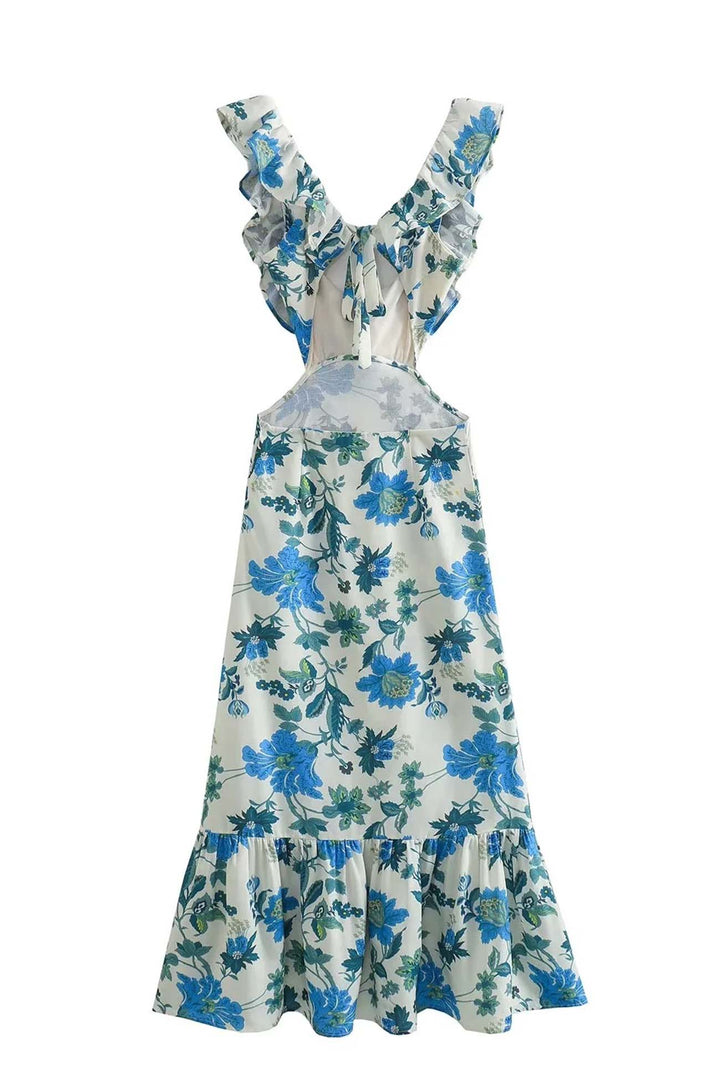 Briella | Floral Ruffle Dress