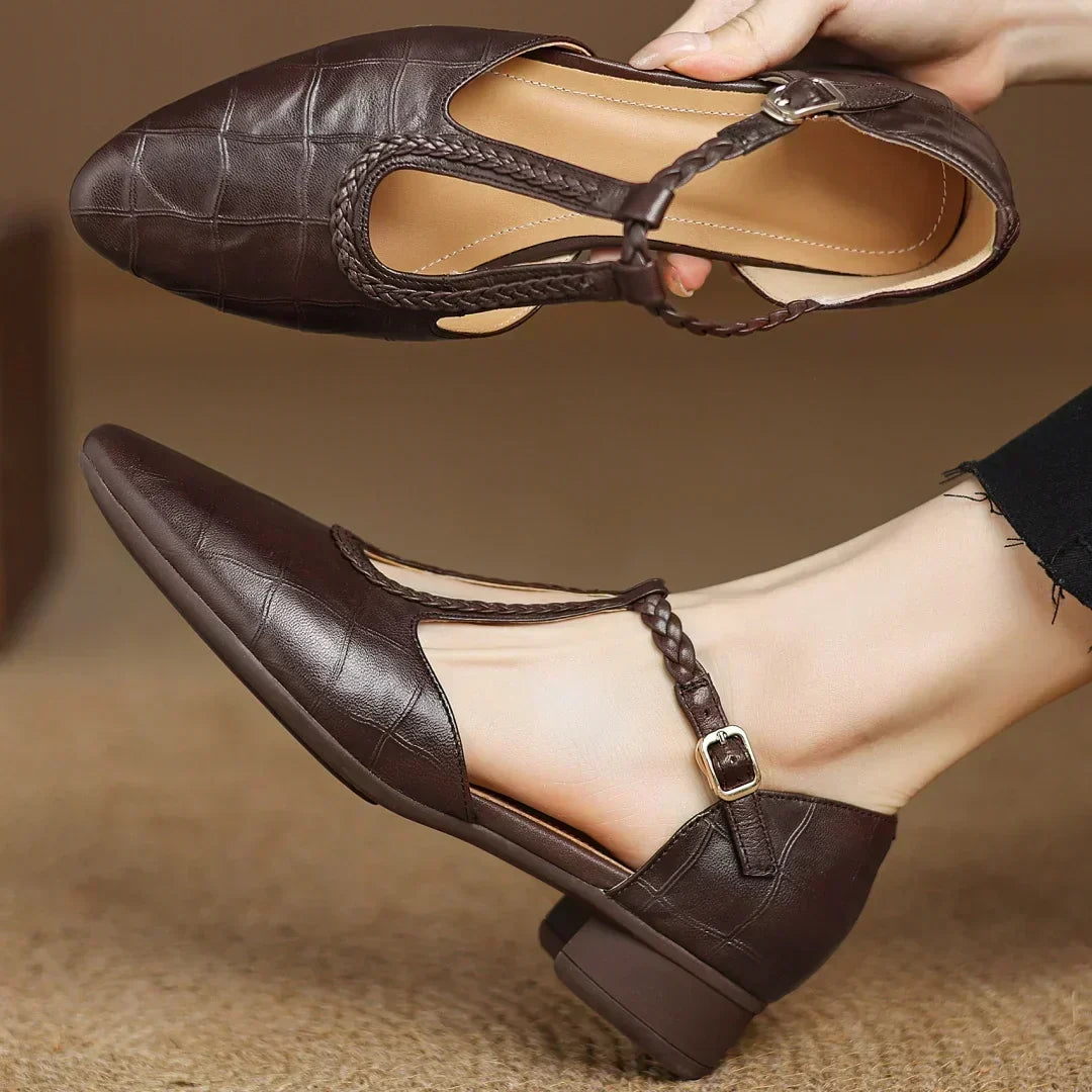 Henrietta | Leather Mary Janes