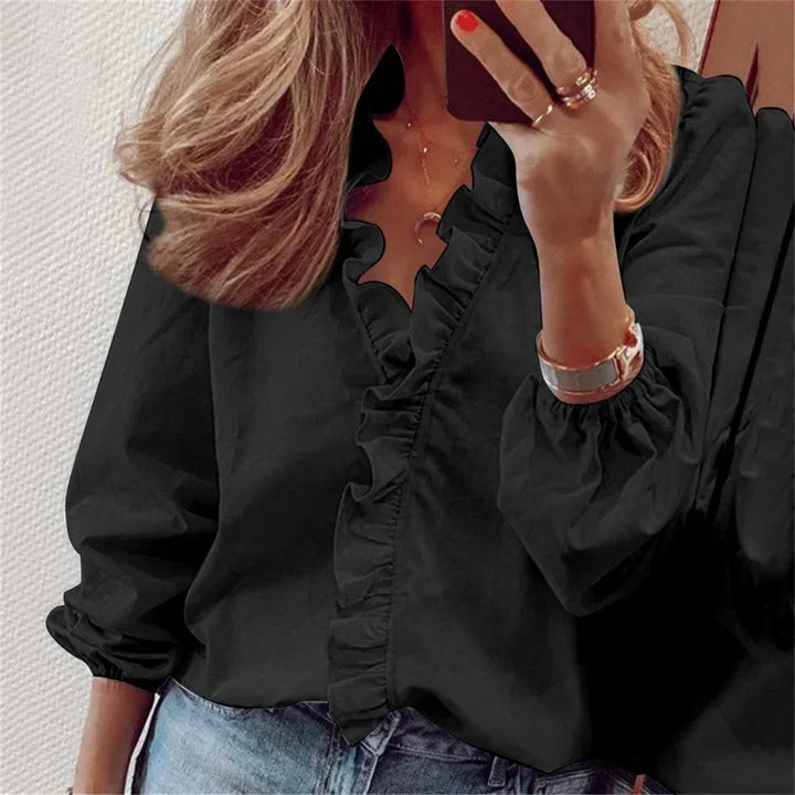Valerie | Feminine Blouse with Playful Ruffles