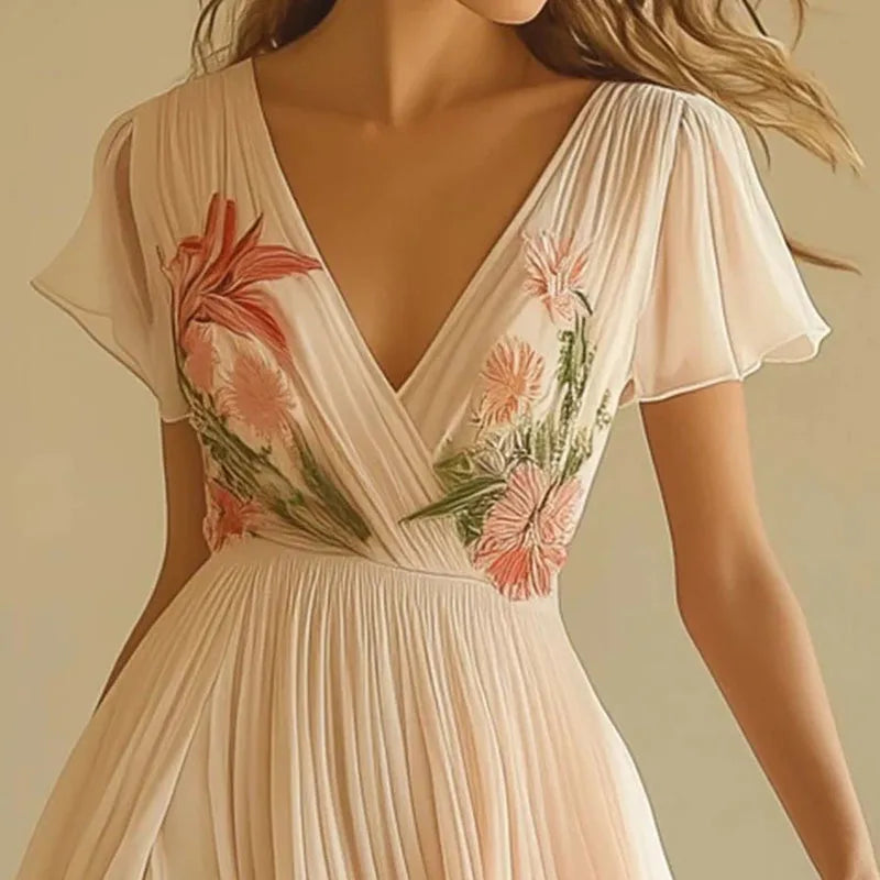 Yanira | Evening Dress with V-Neck