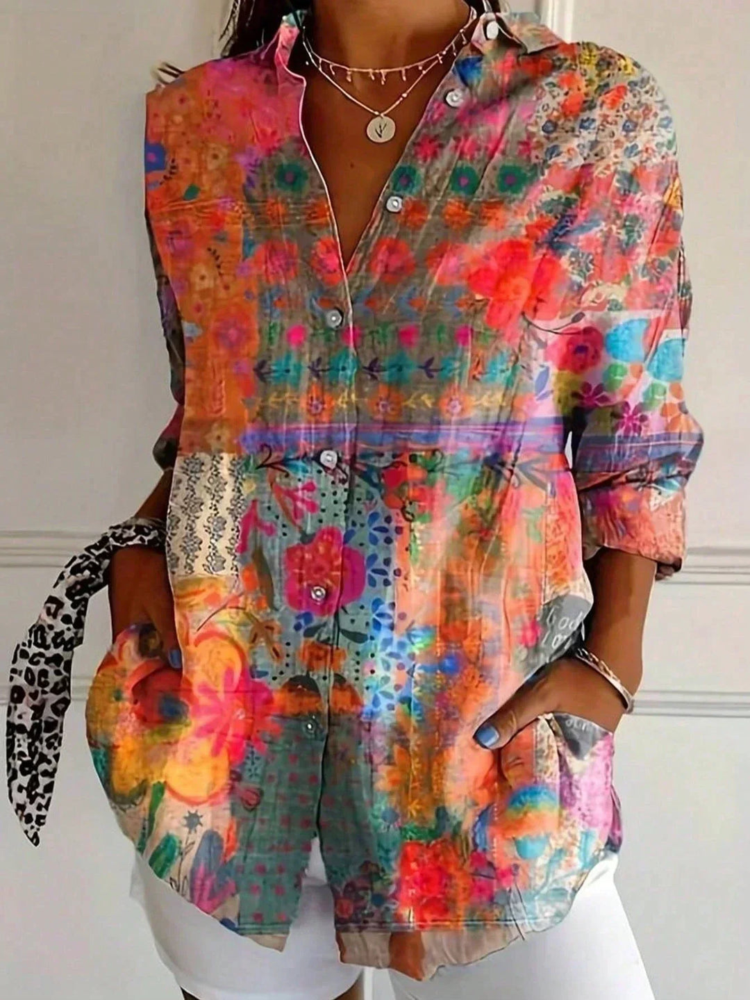 Emerie | Colorful Pattern Blouse