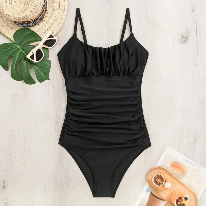Christa | Your Elegant Tummy-Control Monokini in Black