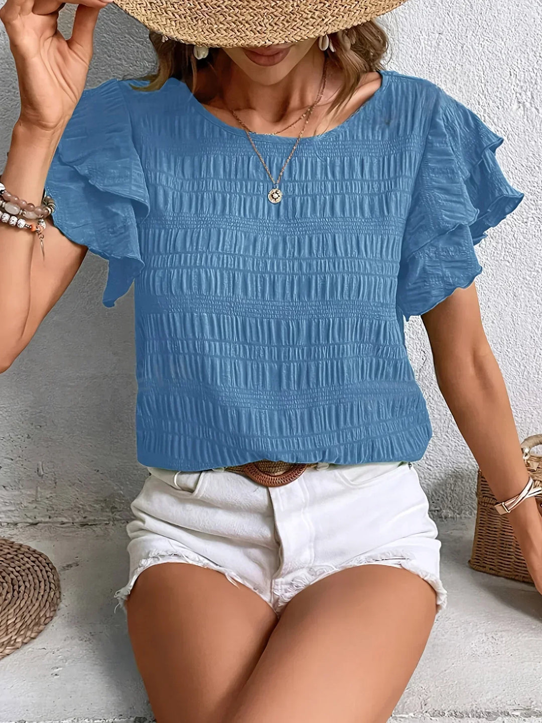 Narcissa | Light & Breezy Blouse with Fun Ruffles