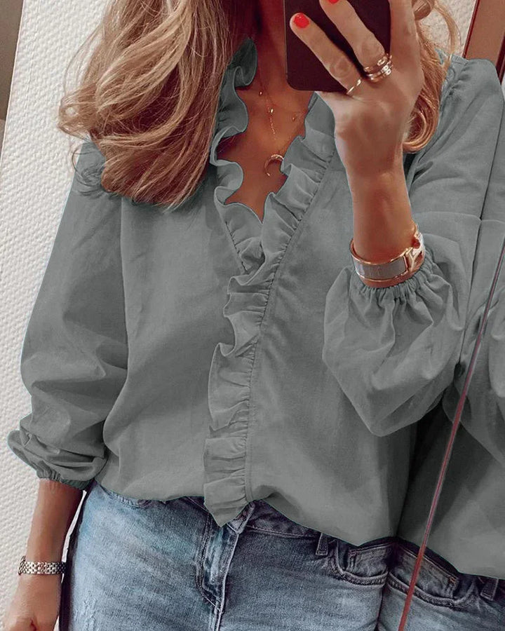 Valerie | Feminine Blouse with Playful Ruffles