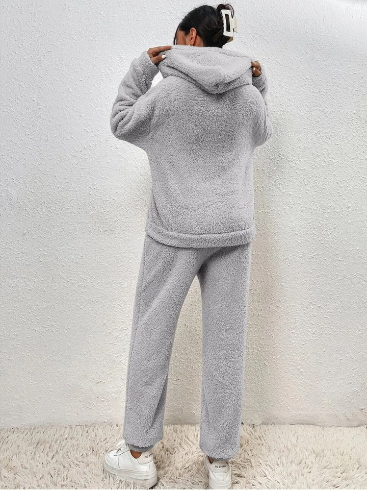 Emily – Fluffy Hoodie and Jogger Lounge Set