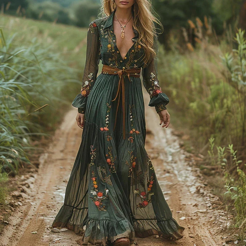 Toby | Bohemian Floral Maxi Dress