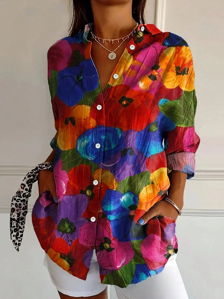 Emerie | Colorful Pattern Blouse