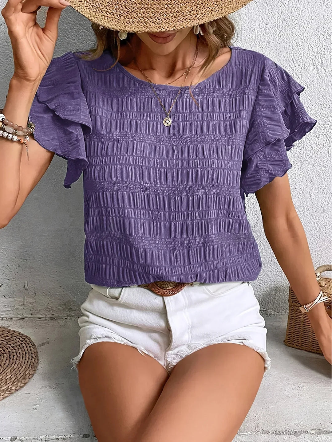 Narcissa | Light & Breezy Blouse with Fun Ruffles